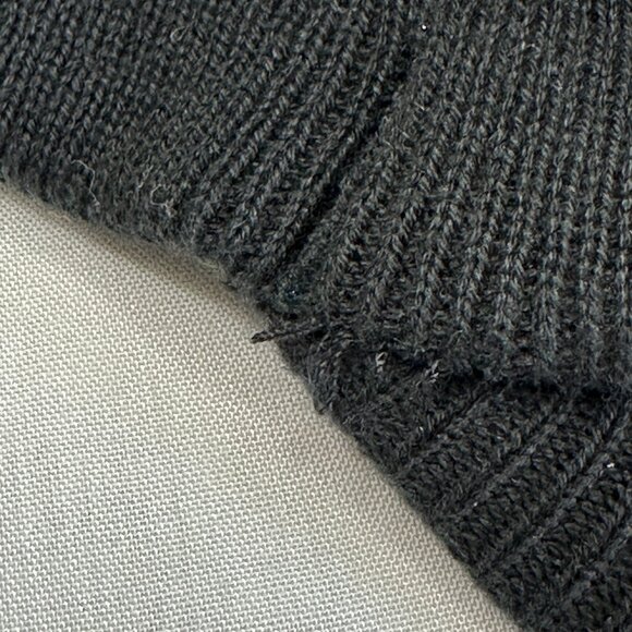 Harley Davidson Cotton Knitted Peaked Hat, Black, White Embroidered Logo - Picture 9 of 10